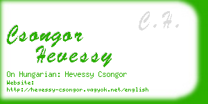 csongor hevessy business card